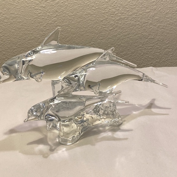 MURANO DOLFIN SCULPTURE LARGE HEAVY ZERO FLAWS GORGEOUS - Picture 5 of 15